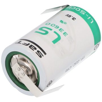 Saft SAFT LS33600 Lithium Batterie 3.6V Primary mit Lötfahne Z-Form Batterie, (3,6 V)