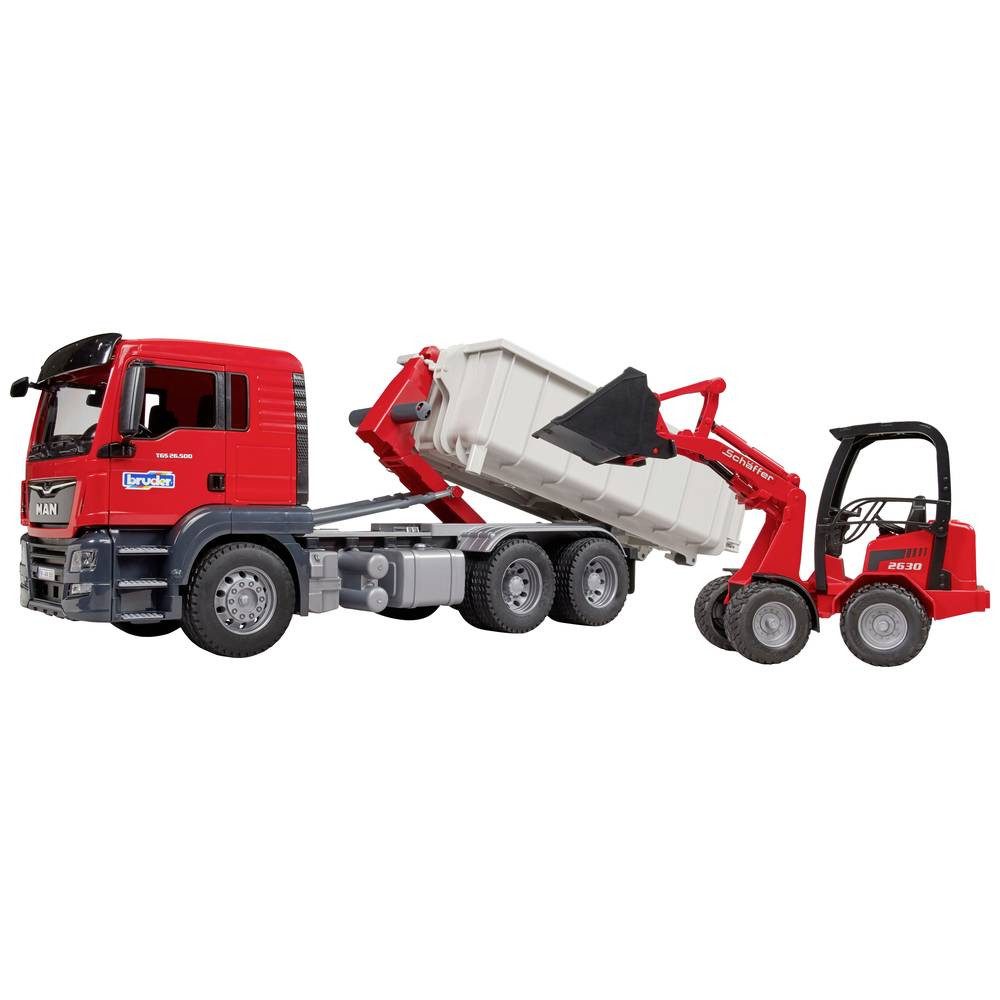 Bruder® Spielzeug-LKW MAN TGS LKW,Abrollcont.,Schäffer Hoflad 3767 günstig online kaufen