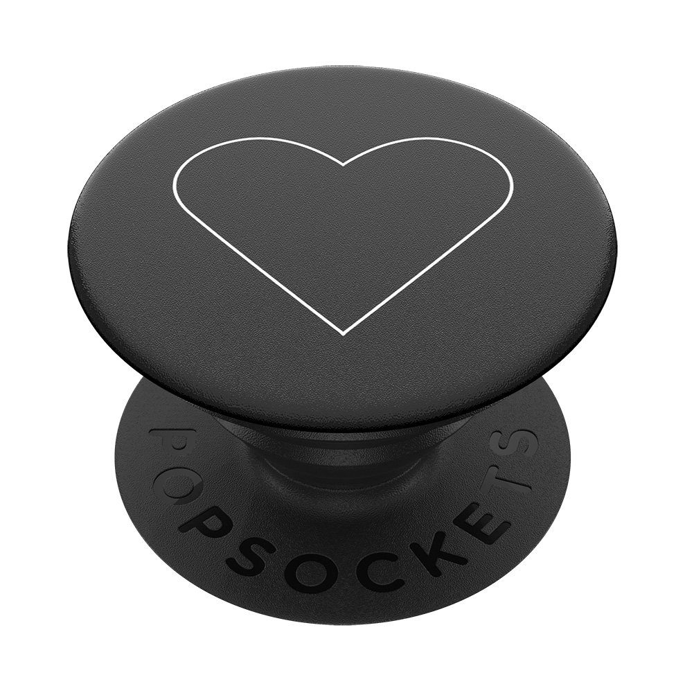 Popsockets Popsockets PopGrip - White Heart Black