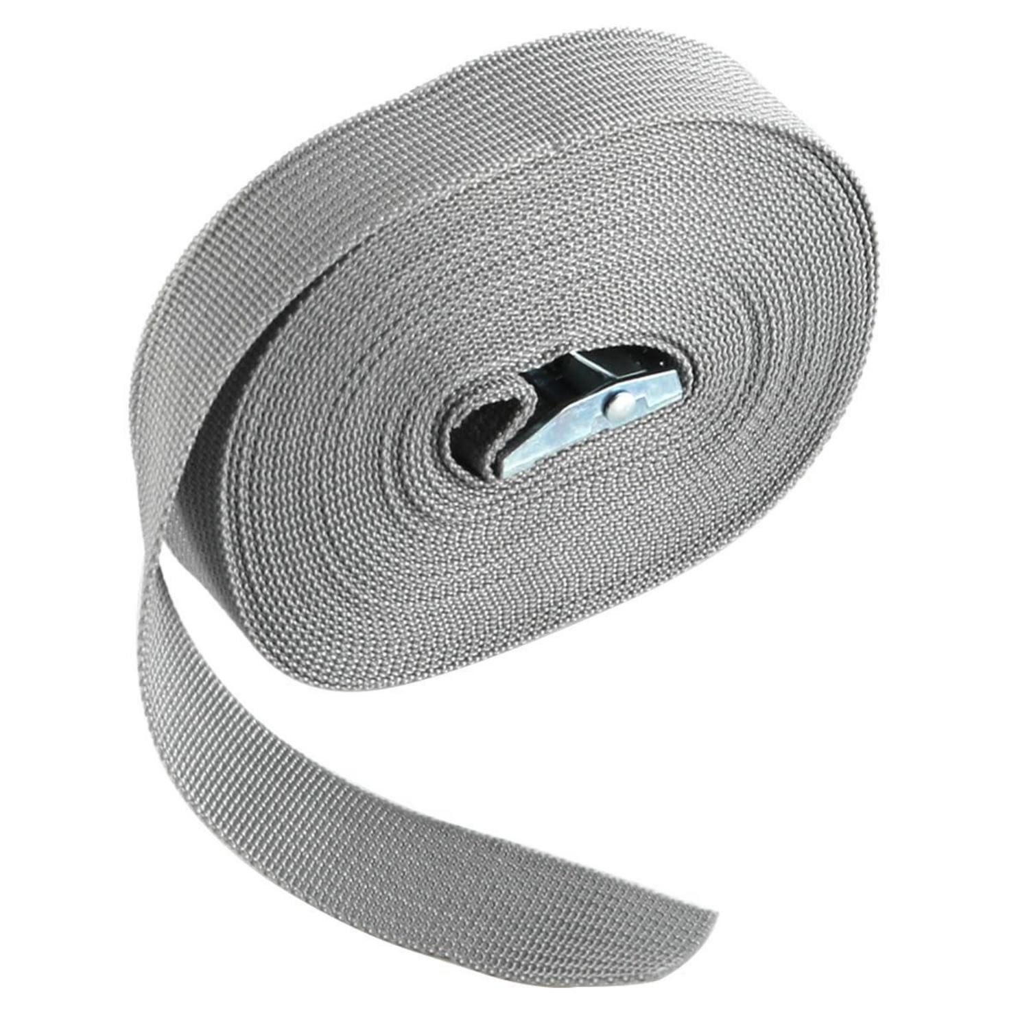 LuxusKollektion Spanngurt Spanngurte Dachgepäckträger 8m x 2.5cm Grau (1-St)