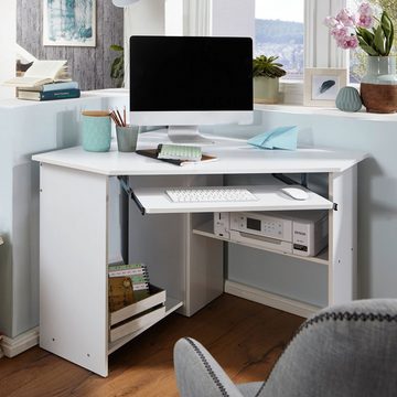 KADIMA DESIGN Schreibtisch Eckschreibtisch Marsell, ideal für Arbeitsplatz oder Büro