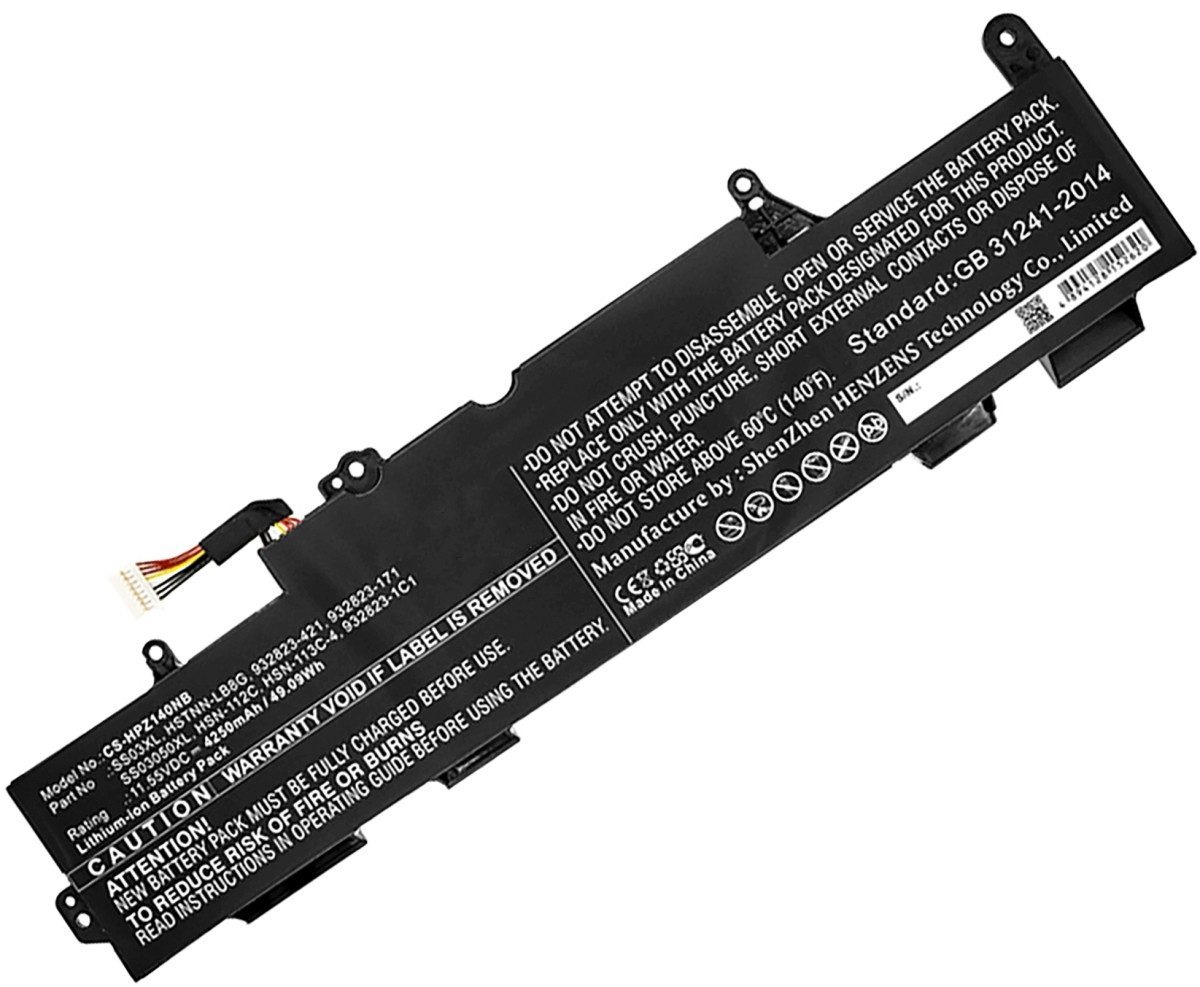 Akku für HP ZBook 14u G5 Mobile Works Li-Ion 11,55 Volt 4100 mAh schwa Laptop-Akku