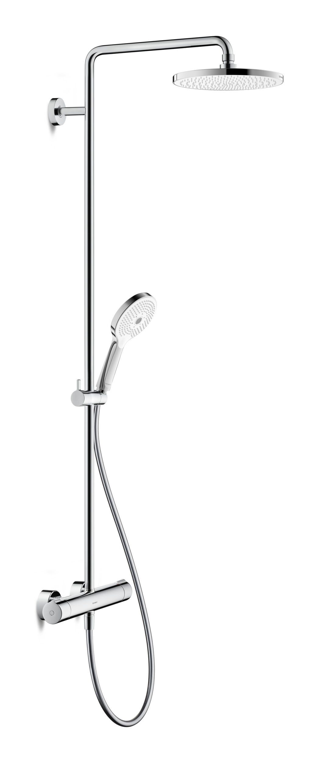 Duravit Duschsystem D.1, Höhe 120 cm, Serie C.1 mit Brausethermostat - Chrom Hochglanz