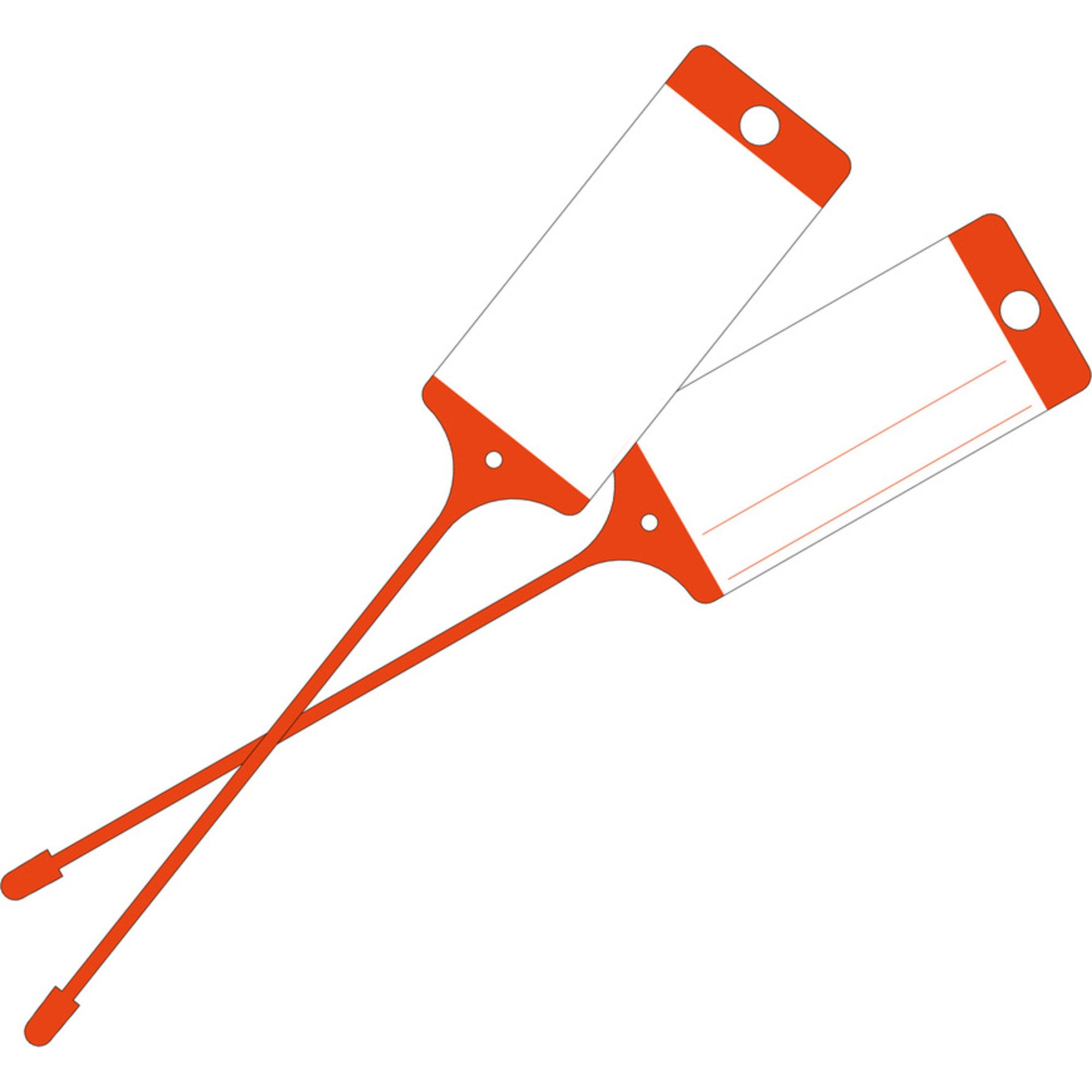 EICHNER Etiketten Warenanhänger 9219-00775 neutral rot 100 Stück