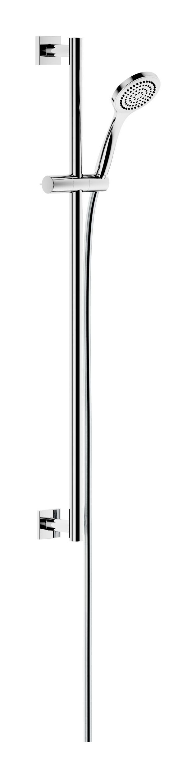Keuco Brausegarnitur IXMO, Höhe 85.5 cm, 1 Strahlart(en), Brause-Set Rosette eckig - Verchromt