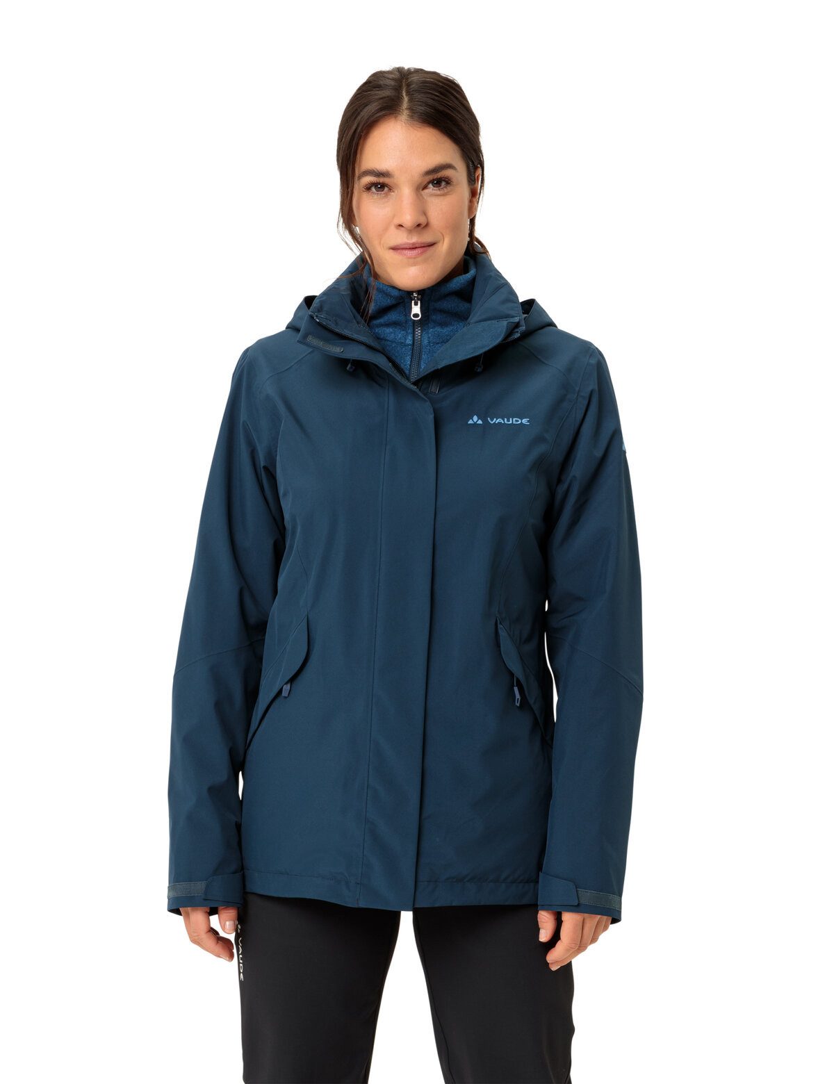 VAUDE 3-in-1-Funktionsjacke WOMEN'S ROSEMOOR 3IN1 JACKET II (2-St) wasserdicht, winddicht, atmungsaktiv