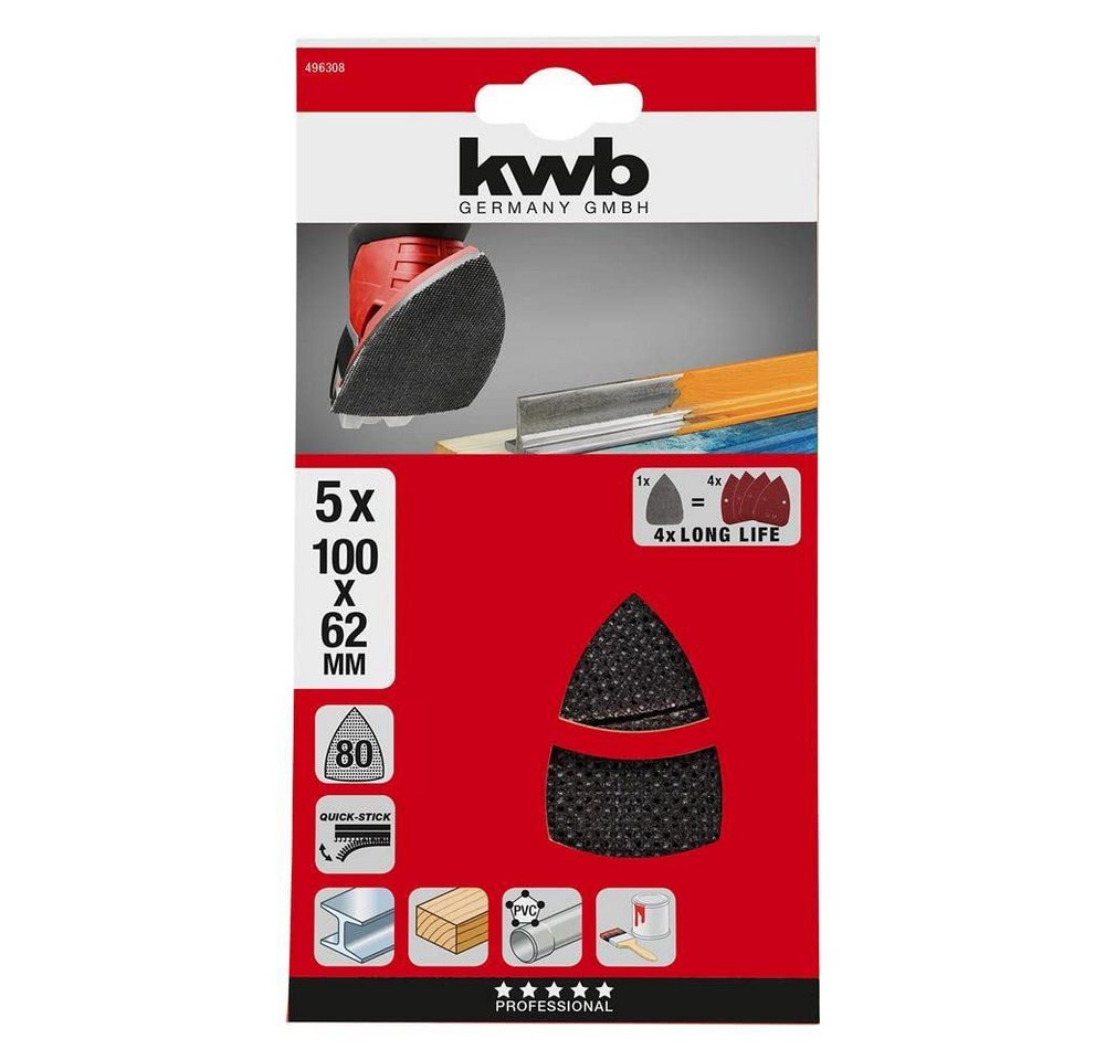 Thumbnail - kwb Schleifpapier KWB 49496308 q-stick Abrassive Mash PSM G.180, (Einzelartikel)