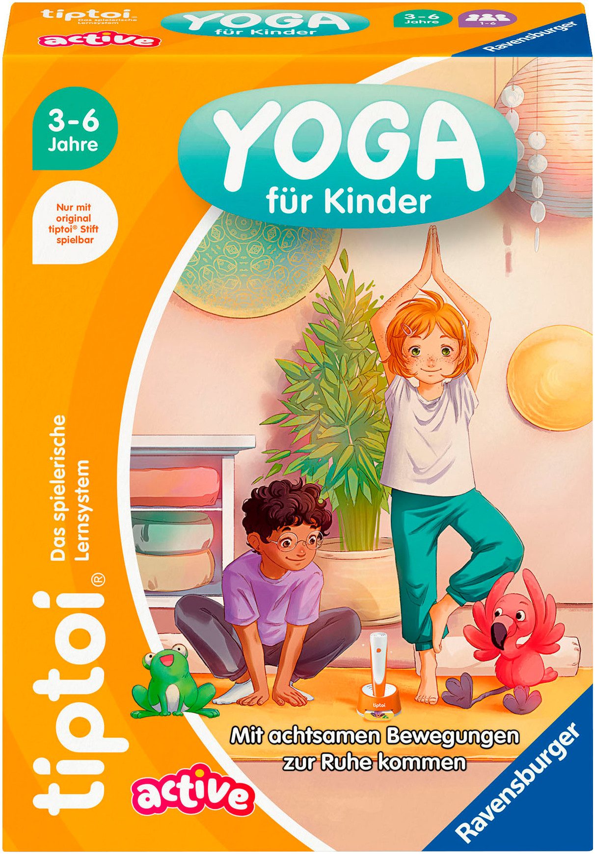 Ravensburger Spiel tiptoi® ACTIVE Yoga für Kinder, Bewegungsspiel, Made in Europe