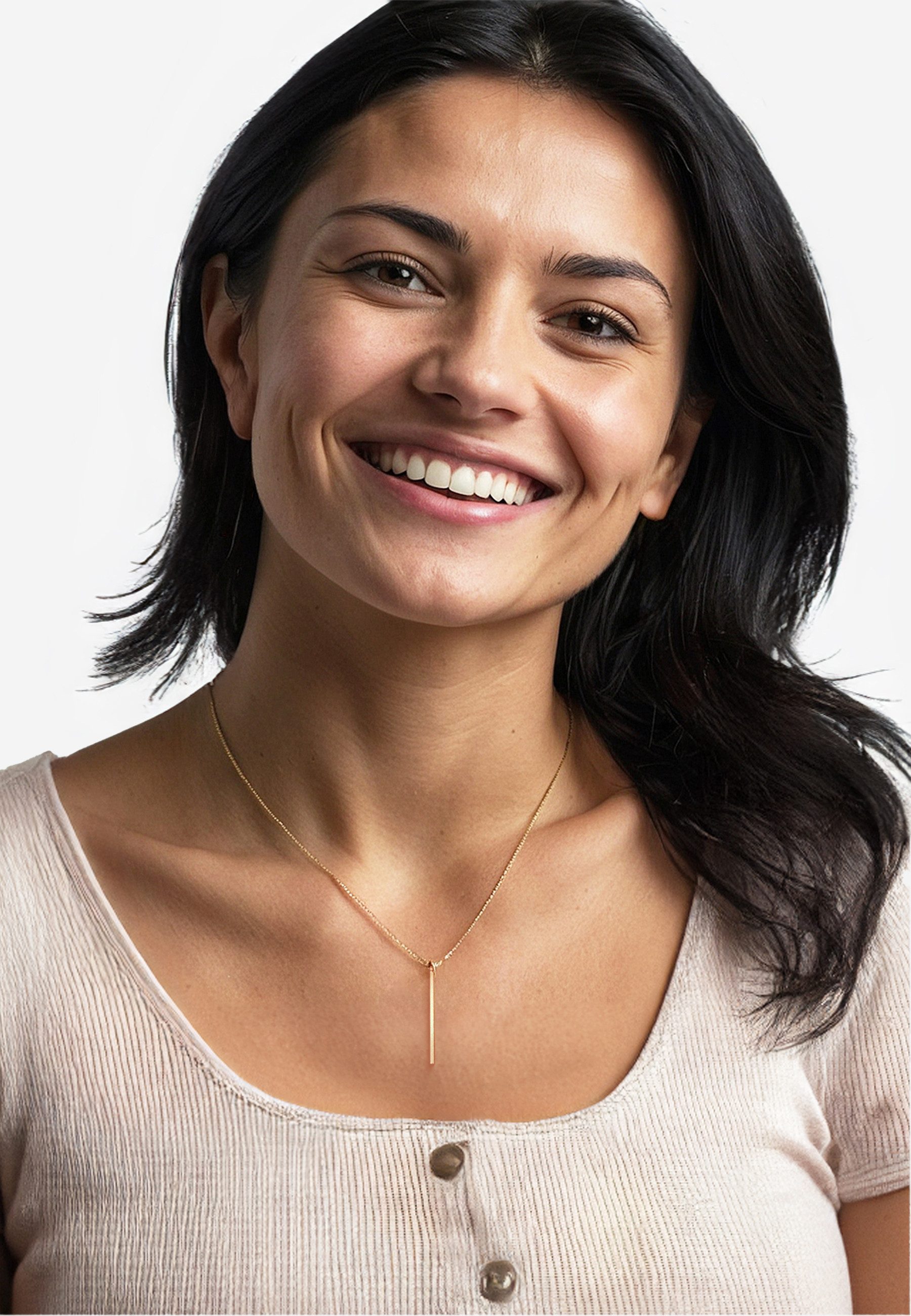 Sofia Milani Kette mit Anhänger Stab, 925 Silber Damen Schmuck - N0757 günstig online kaufen