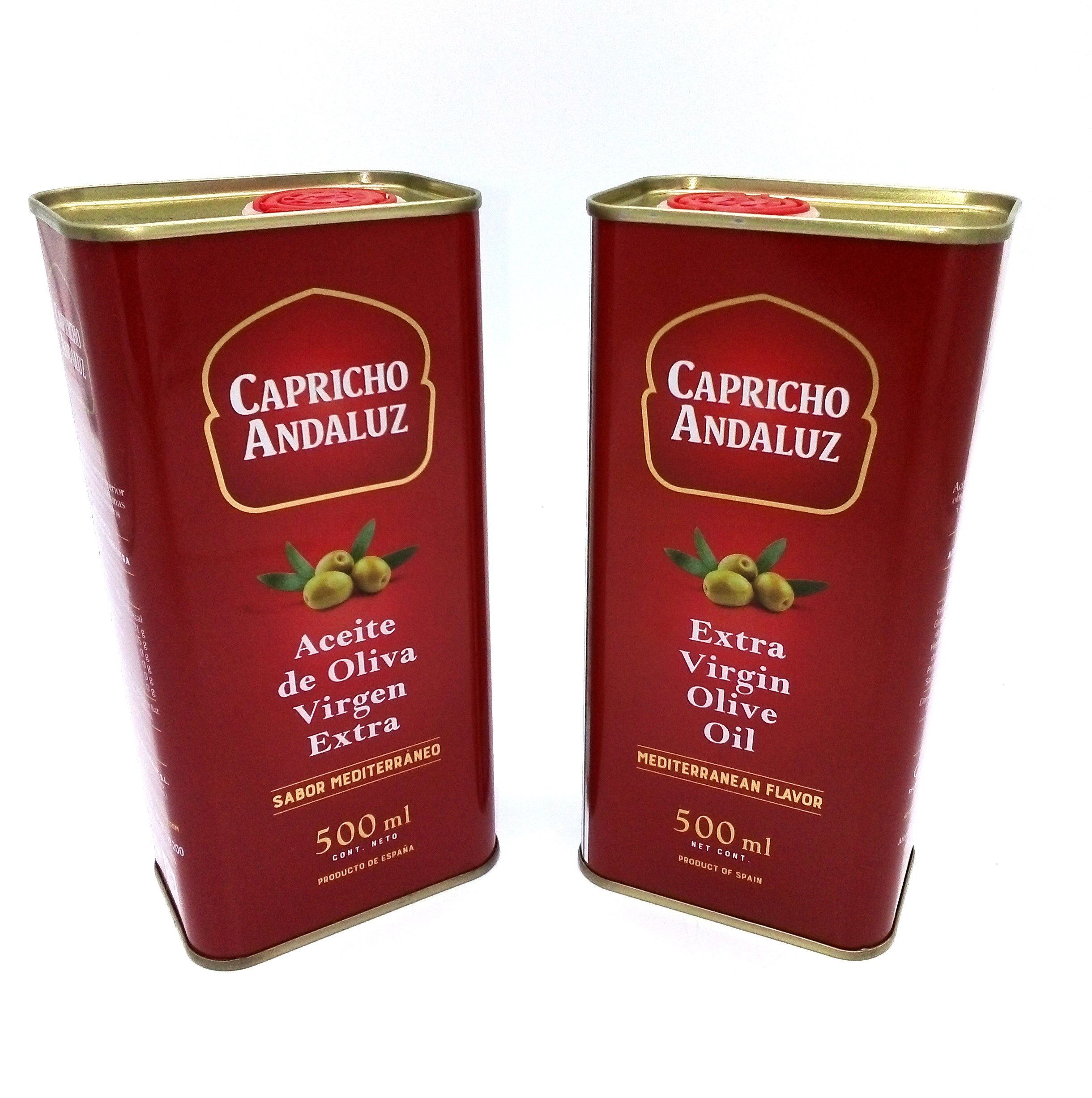 Capricho Andaluz Speiseöl Extra natives Olivenöl aus Andalusien in 2er Pack (2 x 500 ml)