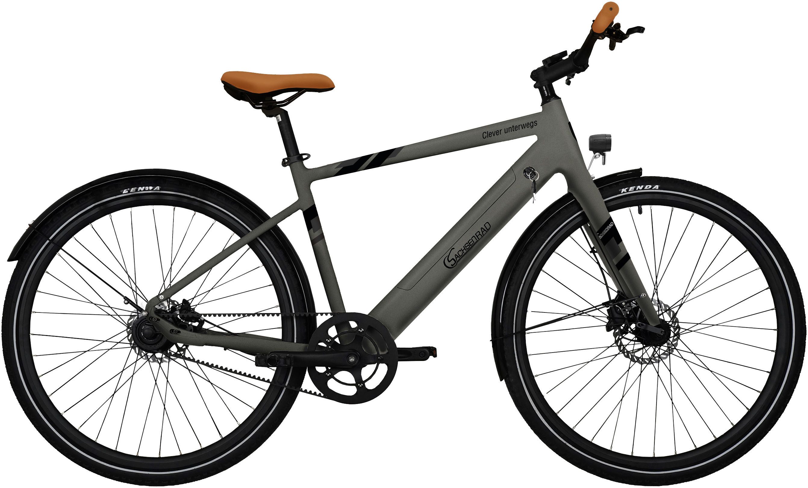 SachsenRad E-Bike Cityrad C3T, 1 Gang Shimano, ohne Schaltung, Heckmotor, 360 Wh, (TFT Farb-LCD-Display, Pedelec), Riemenantrieb, Nur 18 kg (ohne Gepäckträger und Schutzbleche)