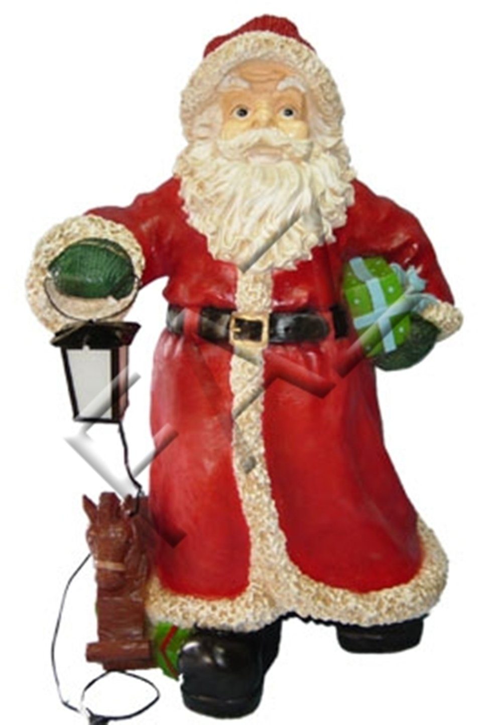 JVmoebel Dekofigur Design Weihnachtsmann Figur Deko Skulptur Rot Skulpturen Garten Statue