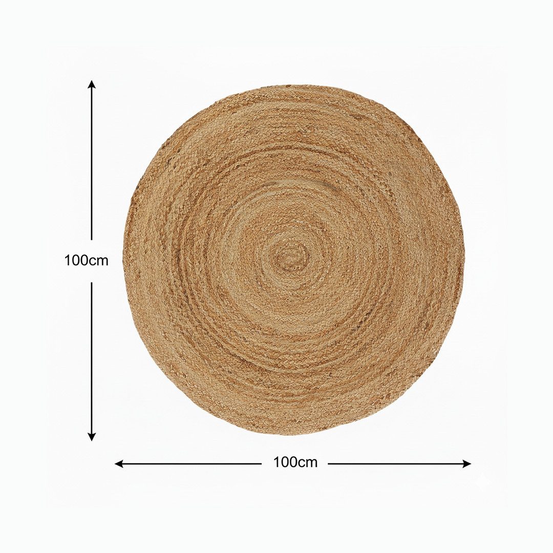 Elegant Floors Teppich Runder Jute Teppich günstig online kaufen