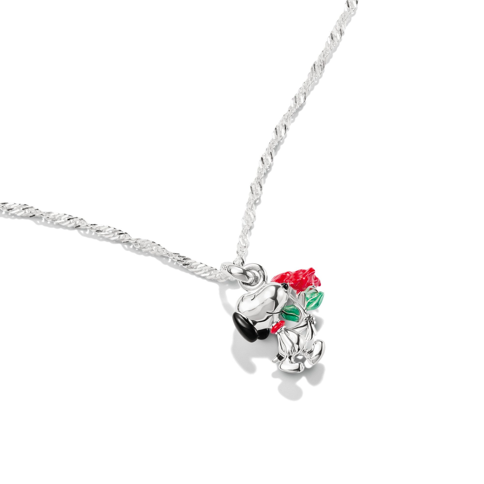 THOMAS SABO Kette mit Anhänger THOMAS SABO x Peanuts Kette Snoopy mit Rosen