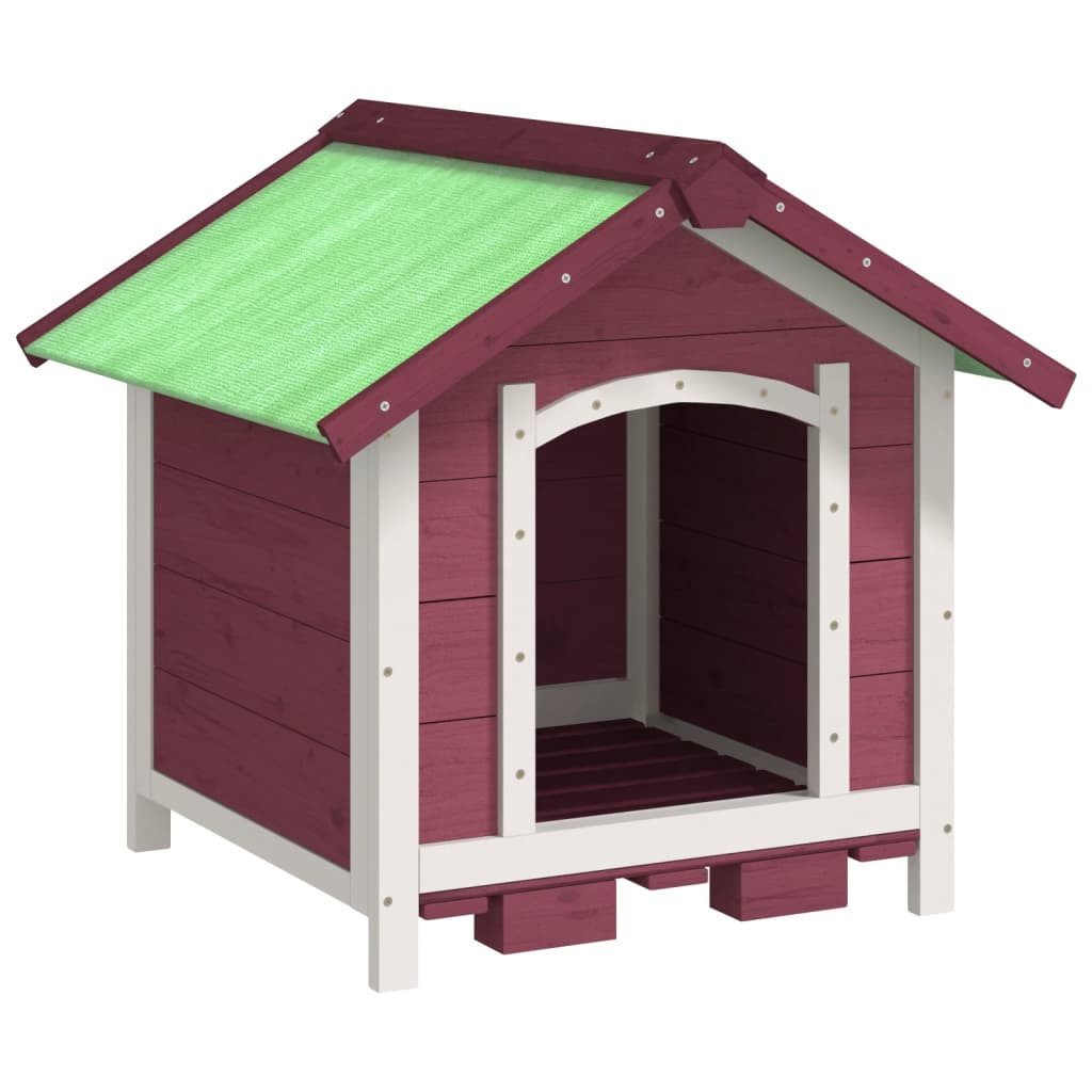 vidaXL Hundehütte, Hundehaus Mokka 65x65x61,5 cm Massivholz Kiefer