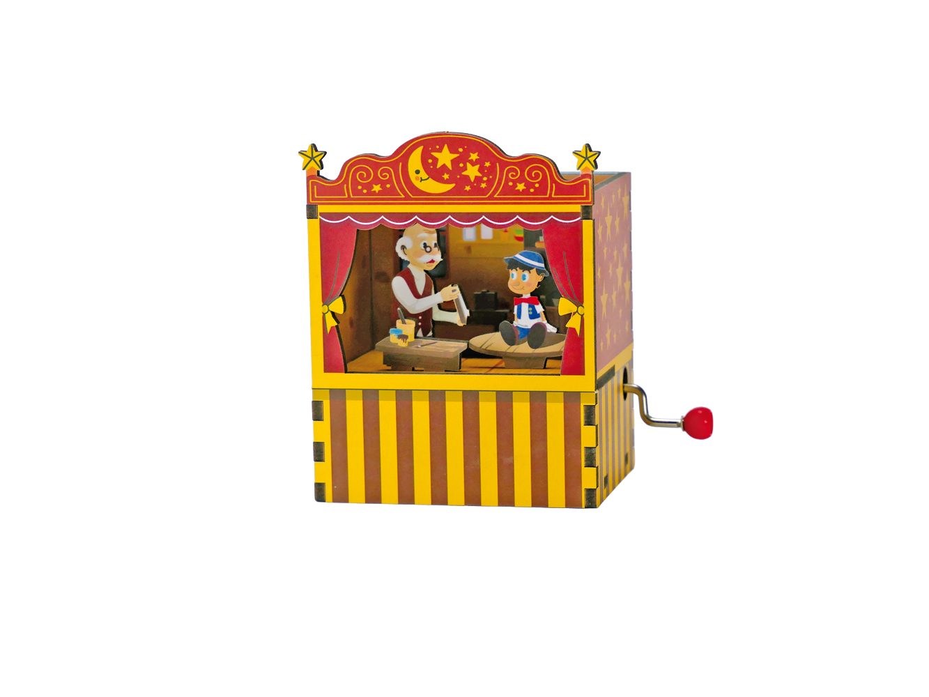 Musicboxworld Spieluhr Pinocchio Theater aus Holz