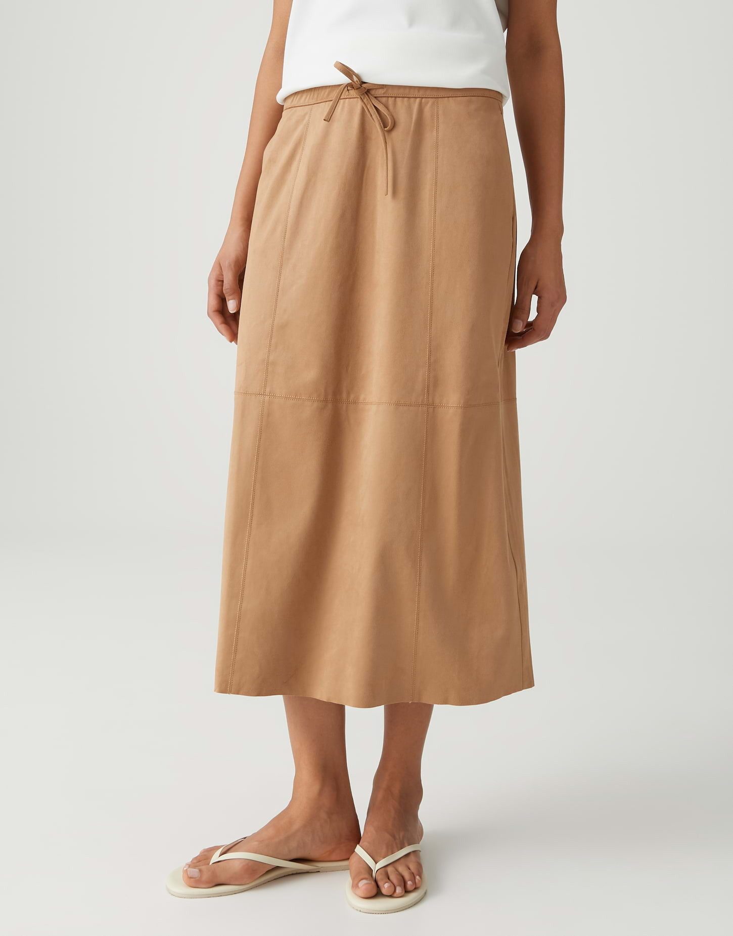 OPUS Midirock RINGA A-Linie in Velourslederoptik