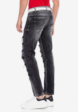 Cipo & Baxx Bequeme Jeans mit großen Rissdetails