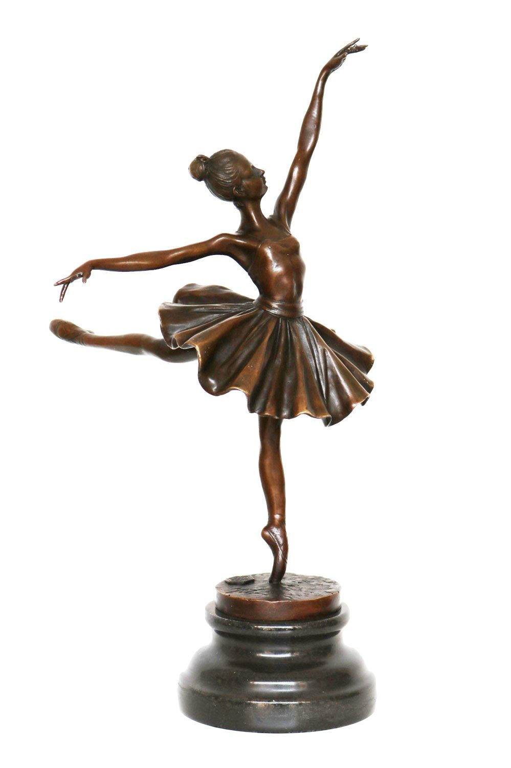 Aubaho Skulptur Bronzeskulptur Tänzerin Figur Repl Ballerina Ballett Degas nach Bronze