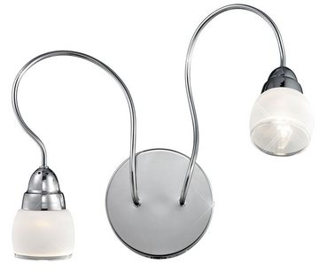 etc-shop LED Wandleuchte, Leuchtmittel inklusive, Warmweiß, Wandleuchte 2 flammig Schlafzimmerleuchte LED Wandlampe
