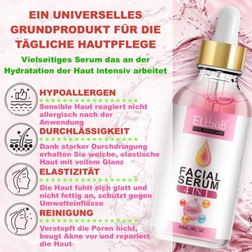 P-Beauty Cosmetic Accessories Gesichtsserum Gesichtsserum Anti-Aging Anti Falten Hyaluronsäure Vitamin C E Vegan, 1-tlg.