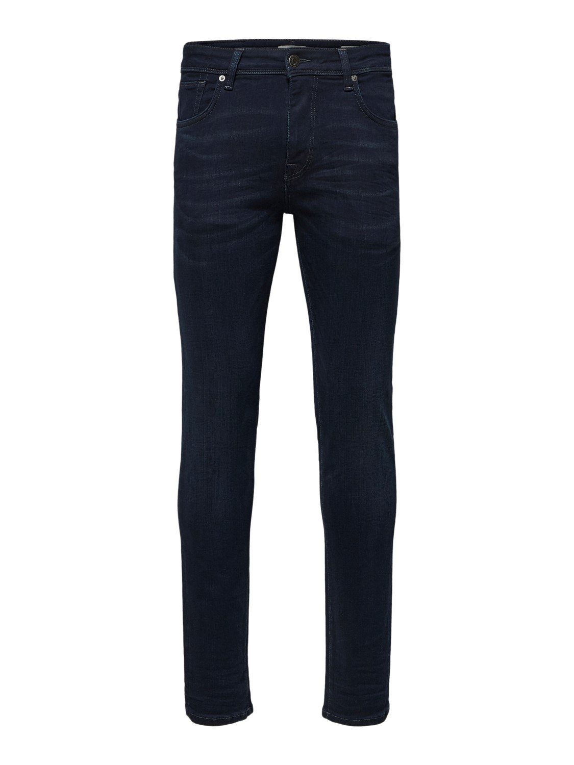 SELECTED LEON Slim-fit-Jeans Jeanshose Stretch HOMME mit SLIM