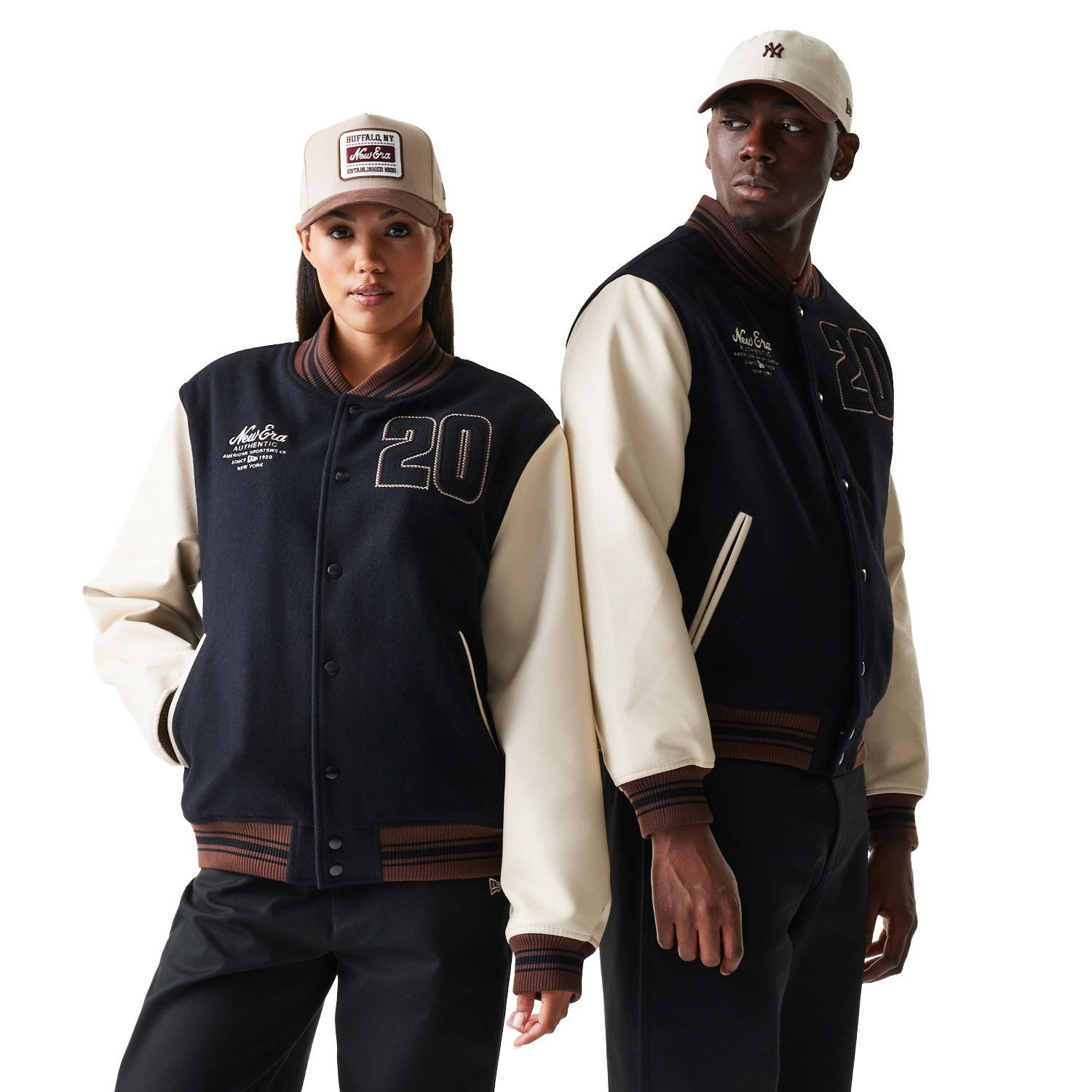New Era Collegejacke Varsity College BRAND PATCHES – Bild 5 von 5
