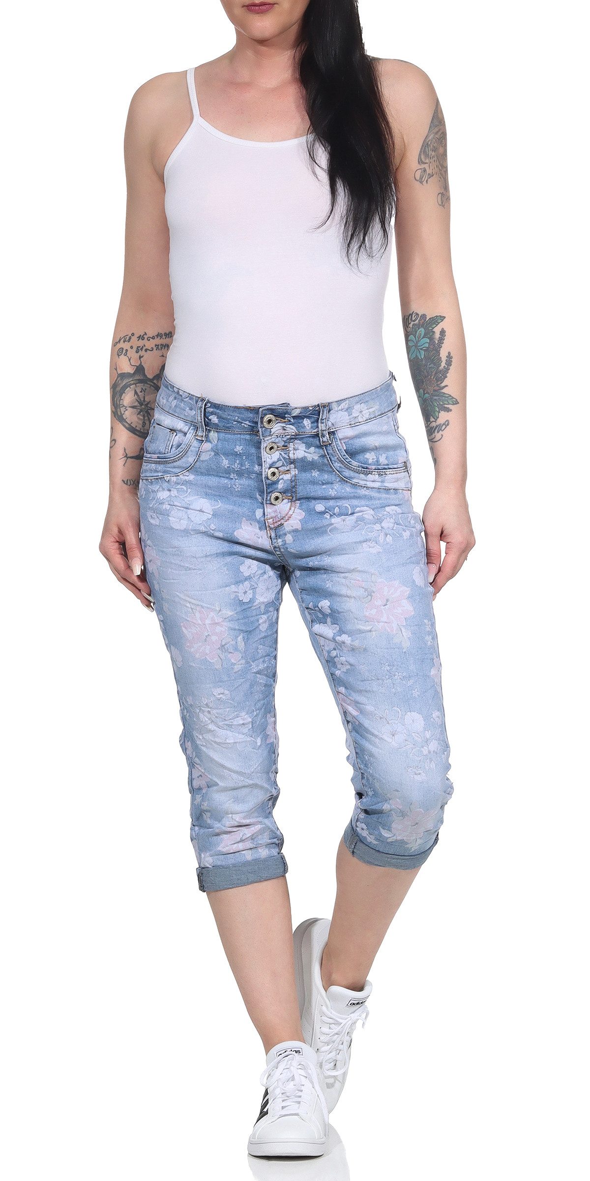 Jewelly 3/4-Jeans 80 Capri Jeans Streetwear günstig online kaufen