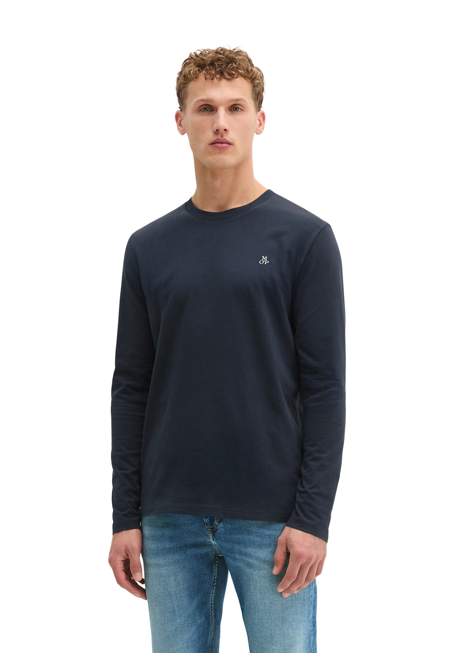 Marc O'Polo Langarmshirt aus reiner Bio-Baumwolle