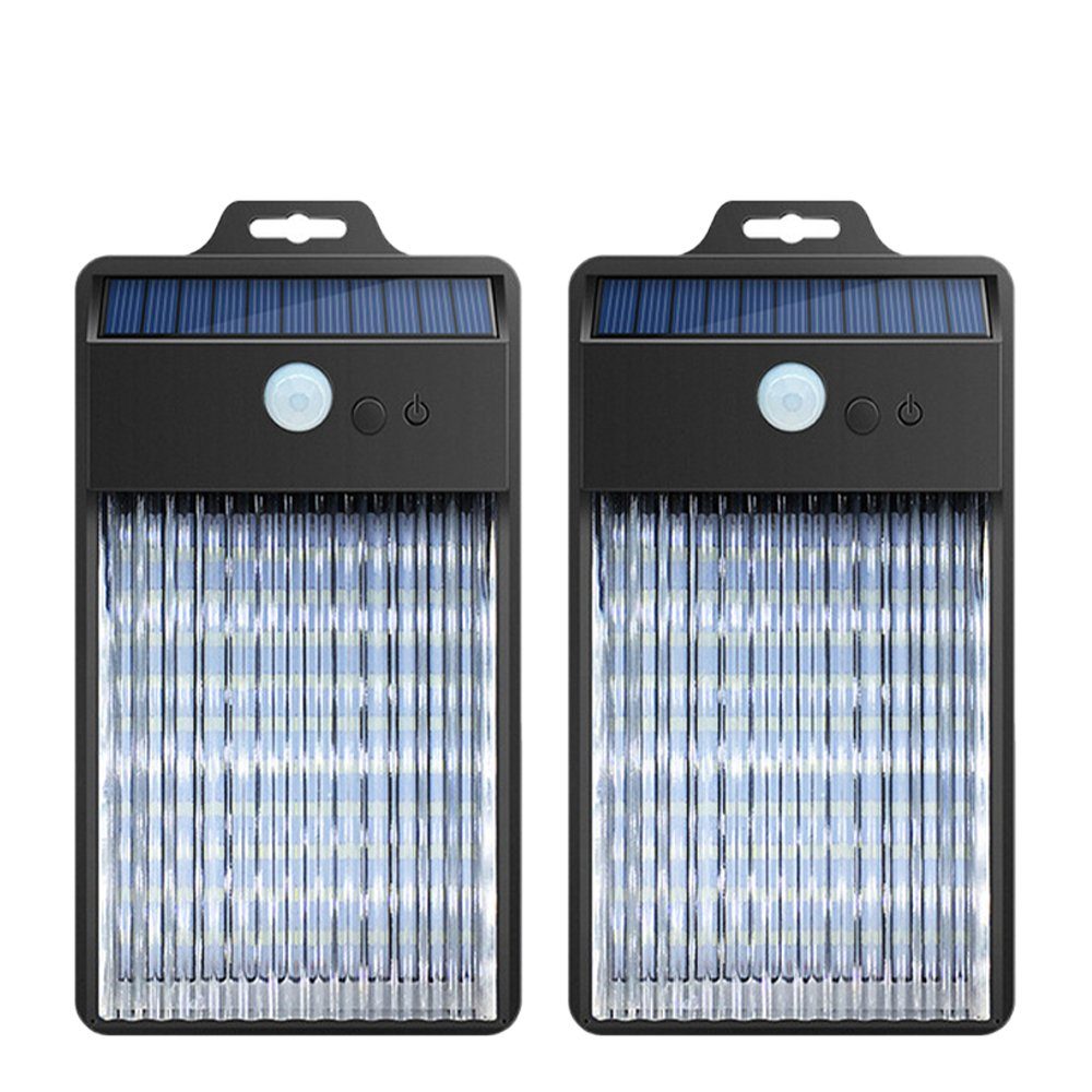 GelldG Wandleuchte Solarlampen für Außen mit Bewegungsmelder,Wasserdichte Wandleuchte Led