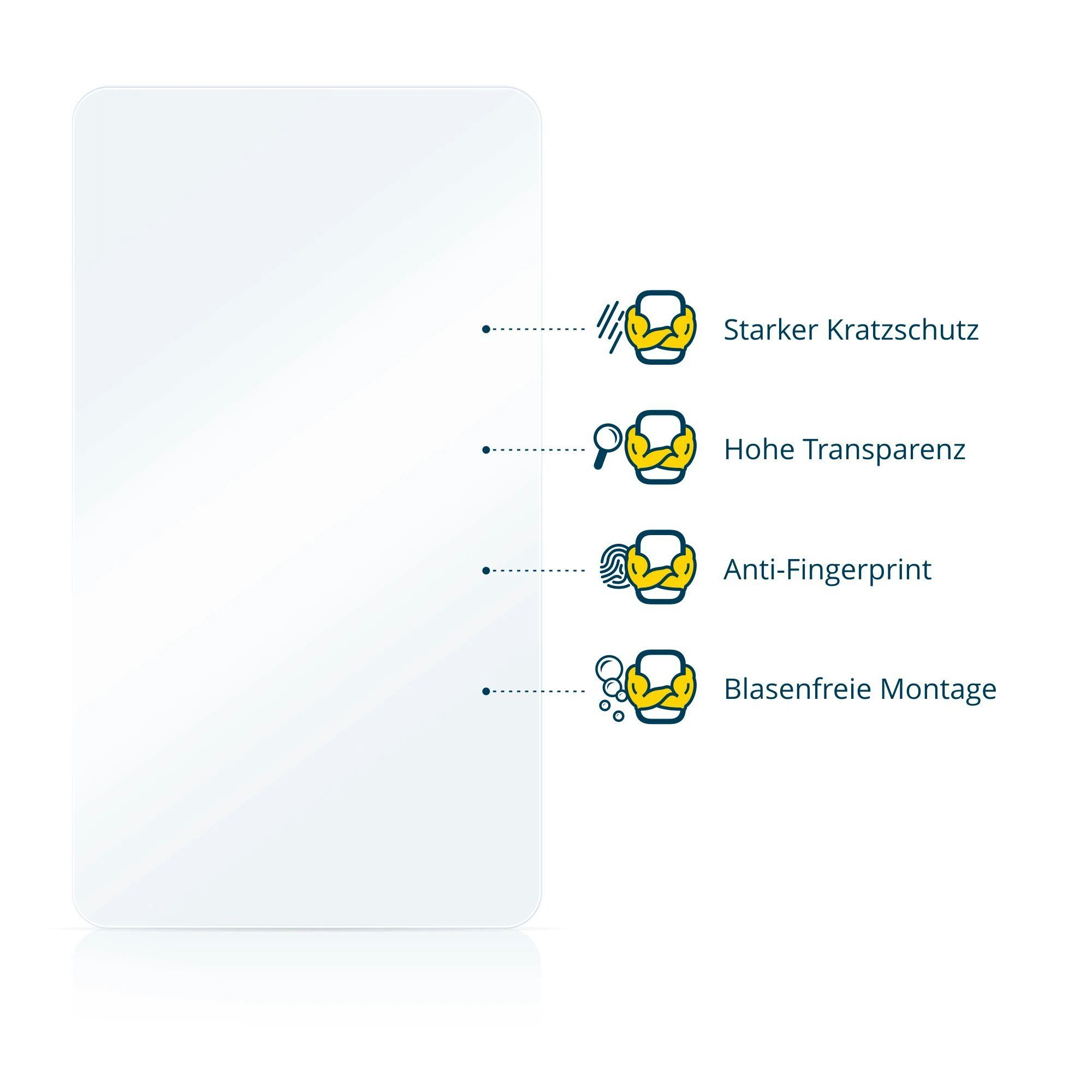 BROTECT Displayschutzglas Schutzglas für Apple iPhone 16, 3 Stück, Displayschutz 9H Schutz Glas Klar Transparent
