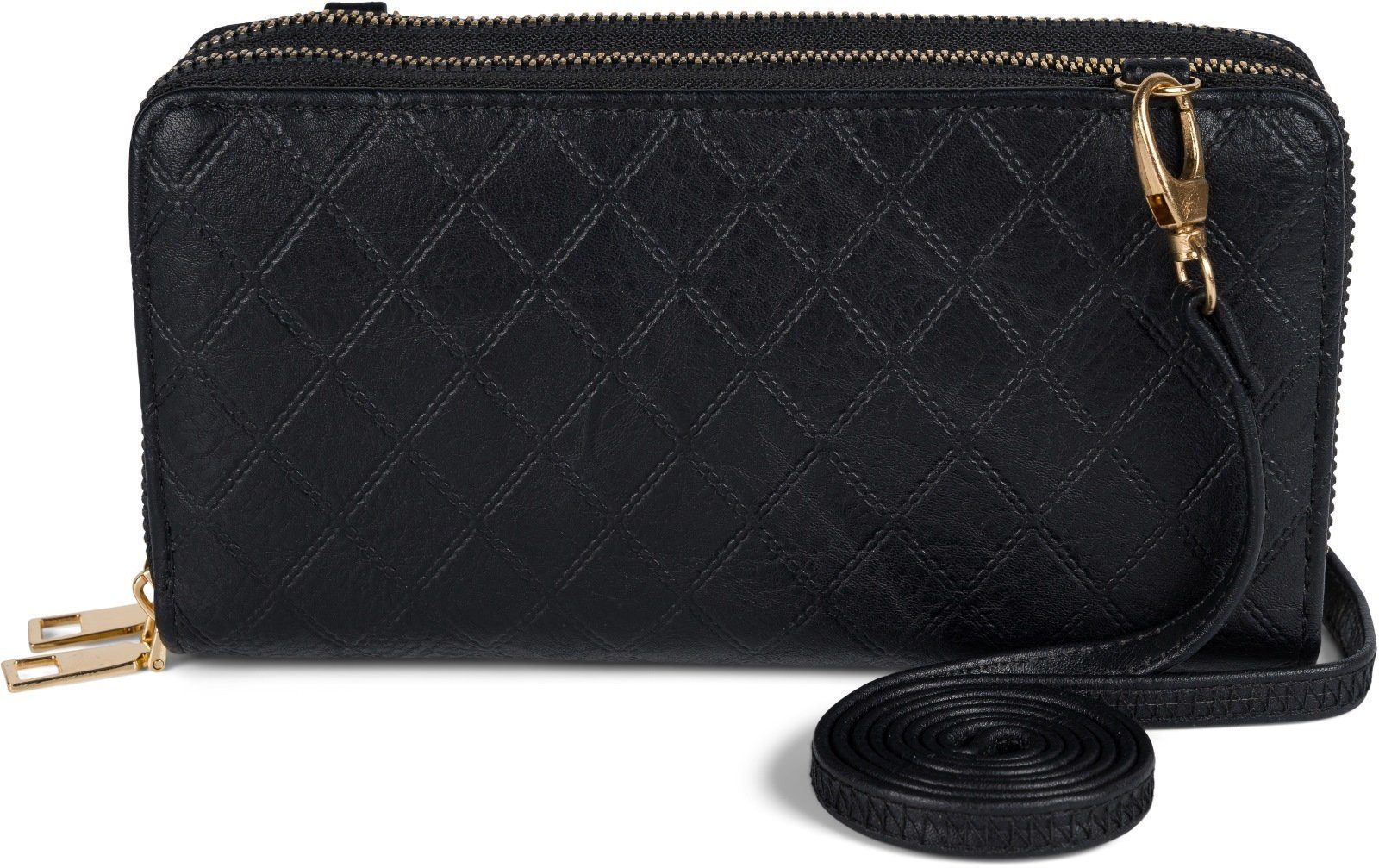 Mini Bag 2 in 1 Umhängetasche - Geldbörse Rauten