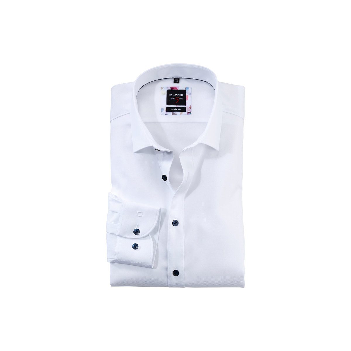 OLYMP T-Shirt weiß regular fit (1-tlg)