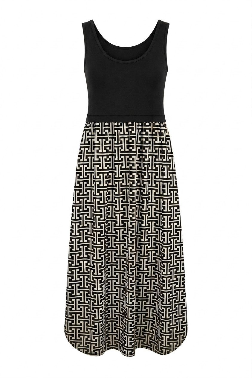 ITALY VIBES Sommerkleid - Kleid mit modischem Print - Maxikleid für Damen - ITALY VIBES ONE SIZE - passend für Größen XS - M