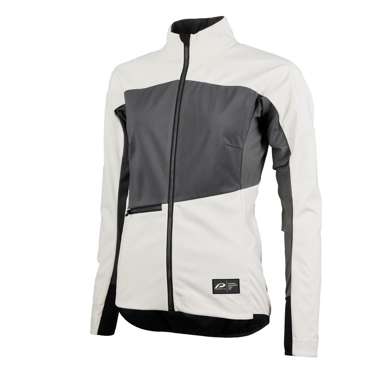 Protective Softshelljacke Softshelljacke Damen P-Beat Street 4.0 W - off white, 36 auch in großen Größen erhältlich, Frontreißverschluss mit Kinnschutz