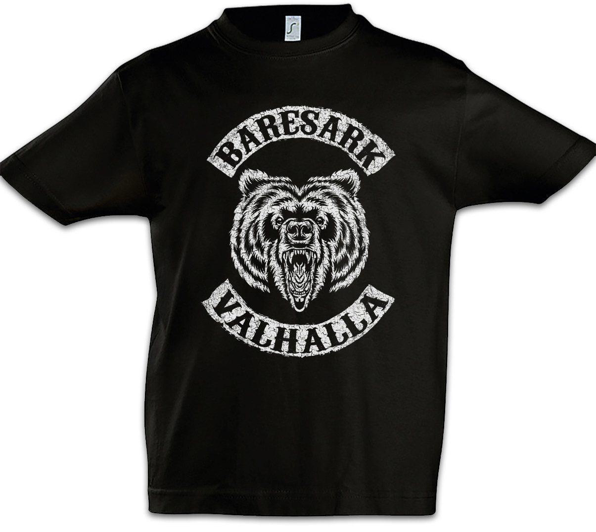 Print-Shirt Baresark II Kinder T-Shirt Wikinger Vikings Berserker Thor Odhin