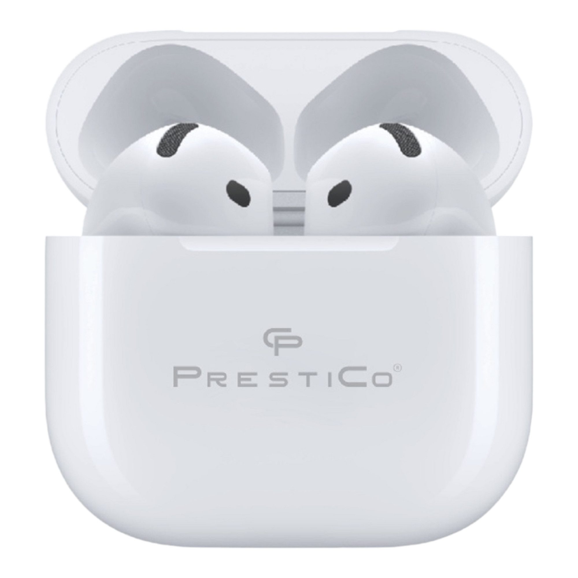 PrestiCo JL6 AIR BLUE PRO X6 weiß Bluetooth-Kopfhörer (Positionierungsfunktion, Bluetooth, TWS, Stereo, 4h Spielzeit, USB-C, ergonomisch)