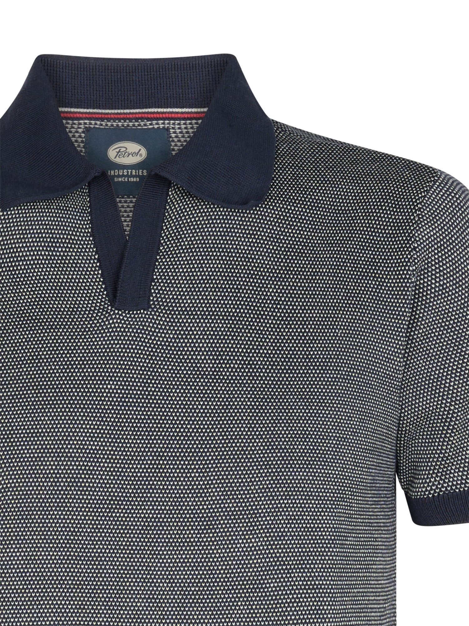 Petrol Industries Poloshirt Men Knitwear Polo mit offenem Polokragen