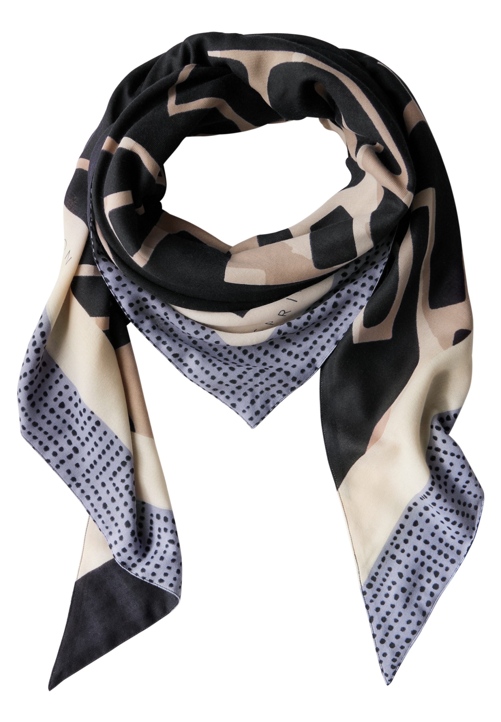 Zebra Schal Damen Aus Viskose - Dreieckstuch 215x142cm Für Herbst & Winter