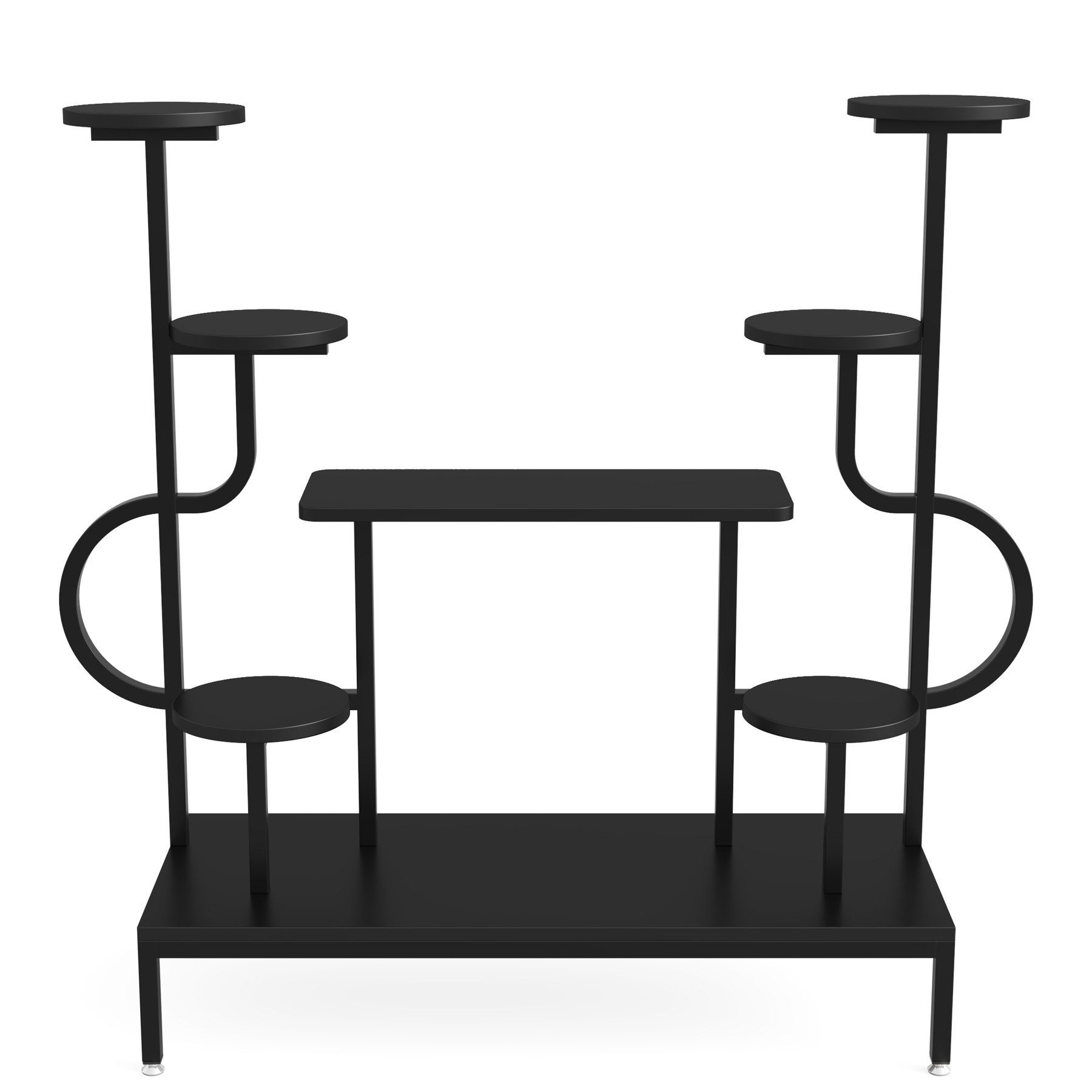 Tribesigns Blumenständer 5-stufiger Metall-Pflanzenständer, mit 8 Ablagen, 100 x 40 x 120cm