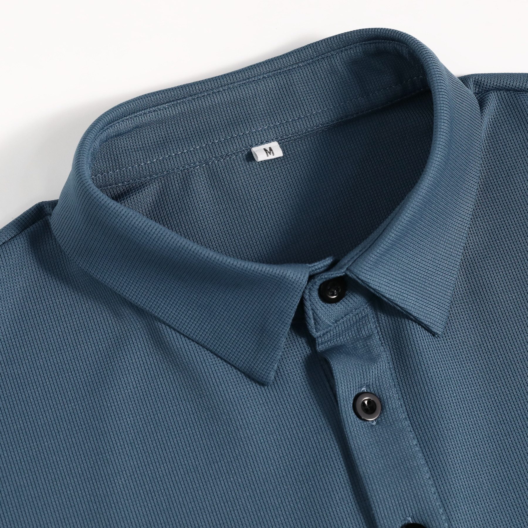 Allthemen Poloshirt Herren Kurzarm Poloshirt mit 3-Knopfleiste Business Regular Fit – Bild 5 von 5