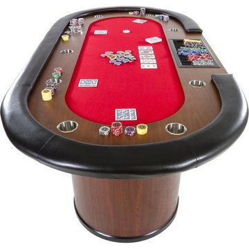 GAMES PLANET Spieltisch Games Planet Pokertisch „Royal Flush“, Farbwahl, Massiver Poketisch, Pokertable-Black-Jack, Casino-Table, Farbwahl