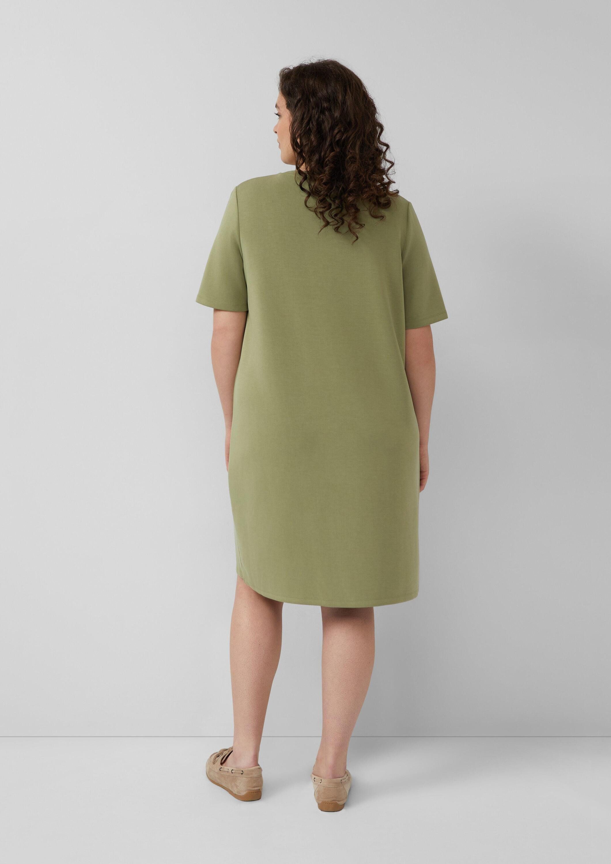 s.Oliver Minikleid Kleid Scuba-Kleid mit Biese
