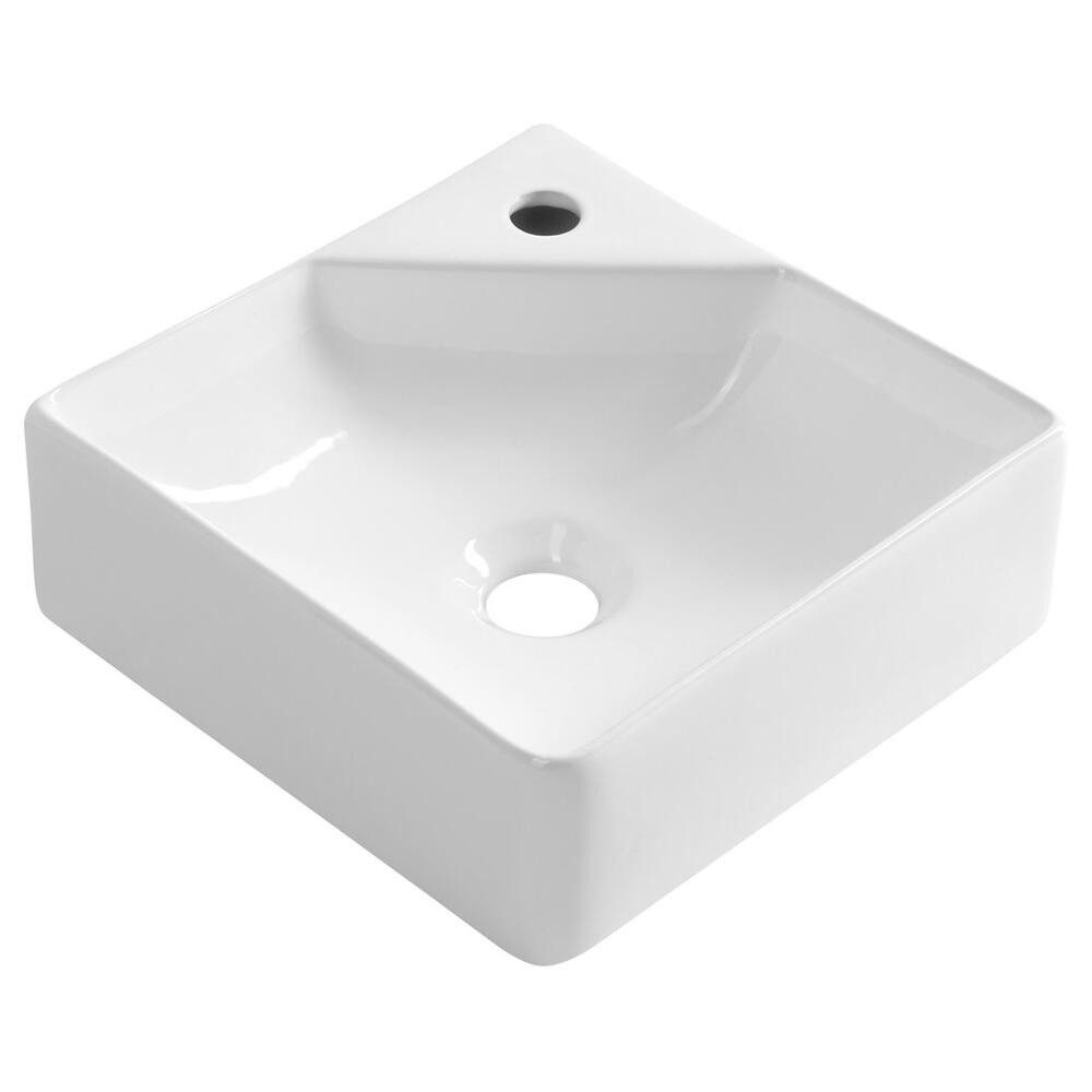 HAK Waschtisch NEXA Keramik-Waschtisch 30x30cm, Weiß (1-St)