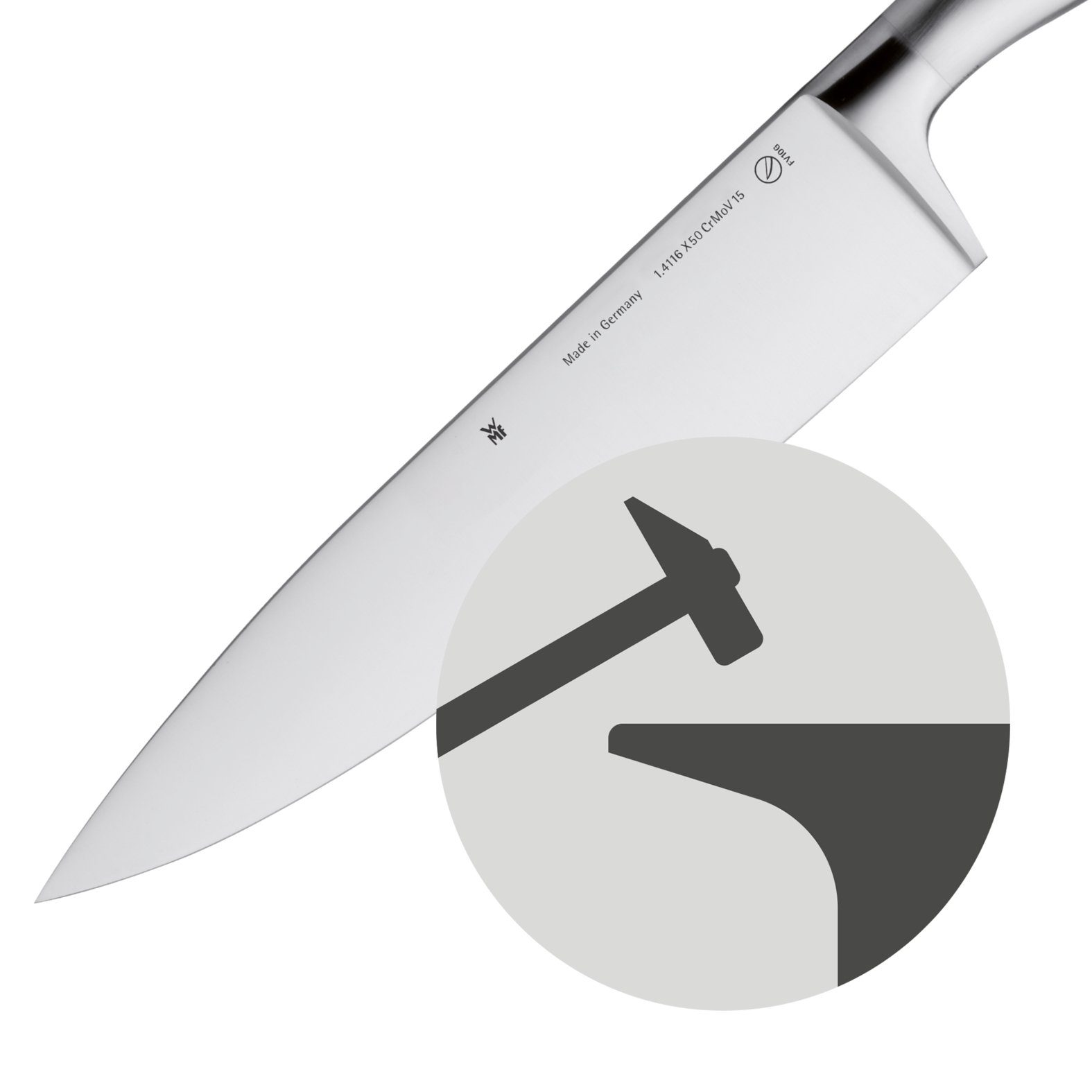 WMF Steakbesteck Grand Gourmet Steakmesser Set, 4-teilig (4-tlg), Klingenstahl, Grand Gourmet
