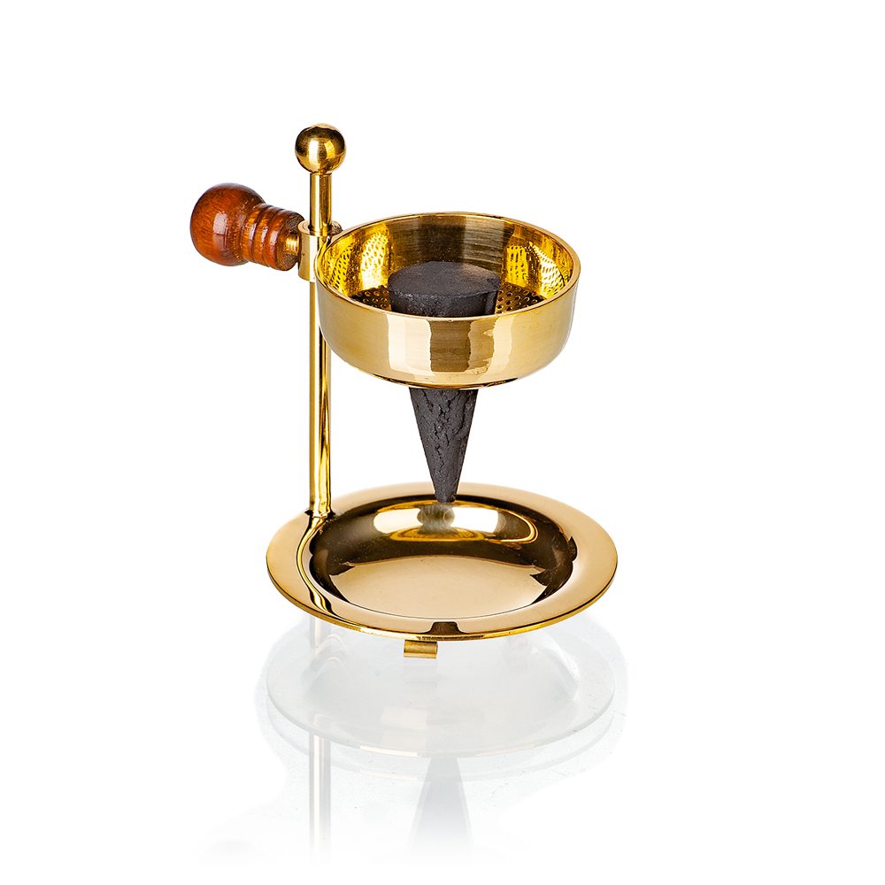 Crottendorfer Kerzenhalter 2046, Weihrauchbrenner Messing, höhenverstellbar günstig online kaufen