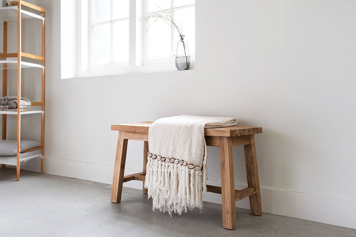 DTP Beistellschrank Sitzbank Trinity recycletes Teakholz natur