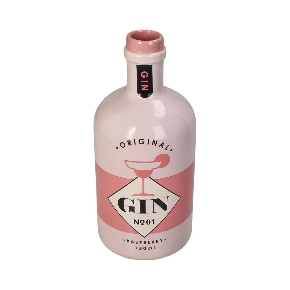 Kersten BV Dekovase Deko Vase Keramik Rosa - Original Raspberry Gin (1 St), 21 x 9,5 x 9,5 cm