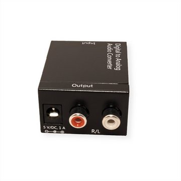 VALUE Audio Konverter - Digital nach Analog Audio- & Video-Adapter Cinch (RCA) Weiblich (Buchse) zu Cinch (RCA) Weiblich (Buchse)