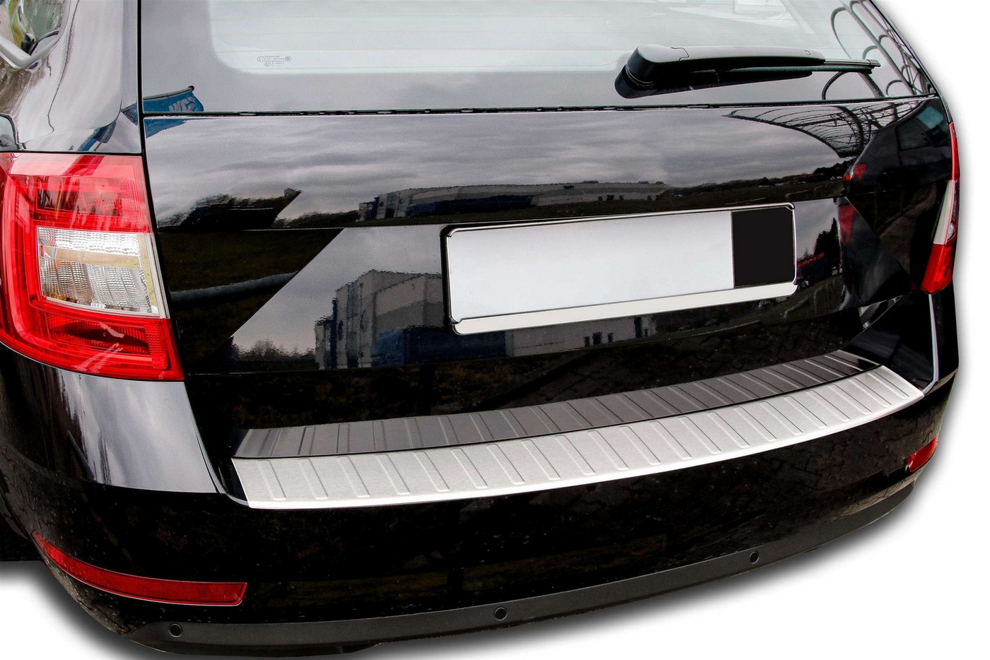 Thumbnail - RECAMBO Ladekantenschutz für SKODA Octavia III Kombi FACELIFT, 2017-2020 Stoßstangenschutz, V2A rostfrei, Exklusive Opti...